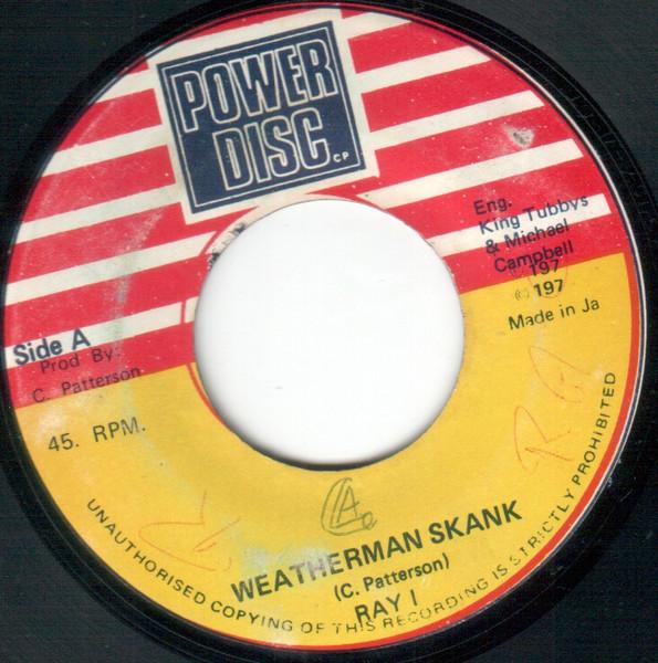 

7inch Record RAY I KING TUBBY Weatherman Skank King At The Contr NONE Power Disc 1978 Jamaica Reggae Ska Dub Used