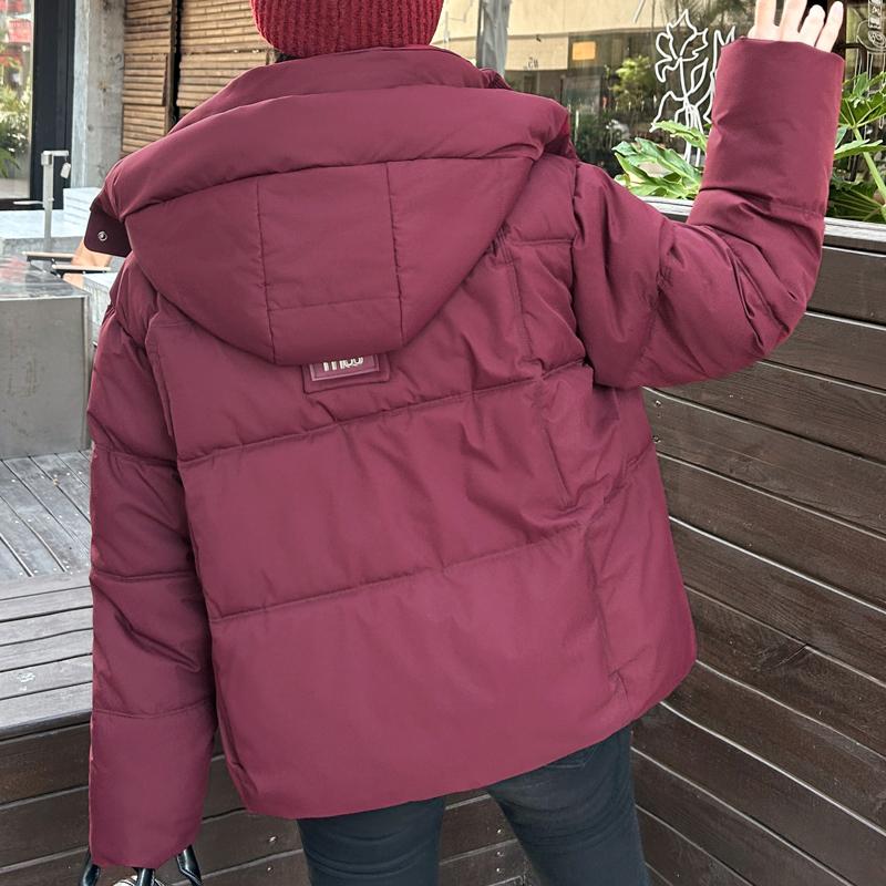 Fashion Winter Jackets Woman Short Parkas Hooded Loose Thick Warm Outerwears Casual Women's Coats