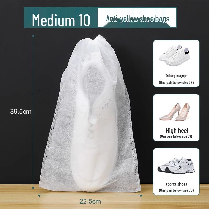 Shoe Storage & Drying Bag - Dustproof, Anti-Yellowing, Disposable Cover for White Shoes