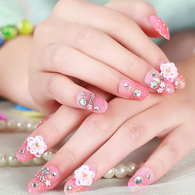 Buy New 24 Pieces Nail Art Sheets Fashion Noble Fake Nails Removable Safety And Harmless Nail Sticker Stickers For Bride Girls At Affordable Prices Free Shipping Real Reviews With Photos Joom