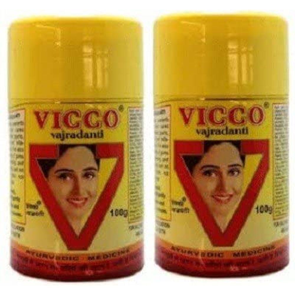 2x Vicco Dental Vajradanti Toothpowder (100 g each)