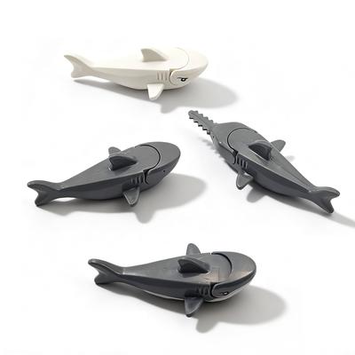 1 pièce MOC Blocs de construction Animaux Requin dentelé animal aquarium Série scène de requin Animal sous-marin Jouets de décoration DIY cadeau