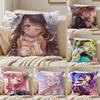 Anime L-Love Live! Cushion Cover Silky Short Plush Sofa Pillow Cover Hidden Zipper Soft Dustproof Case for Home Decor