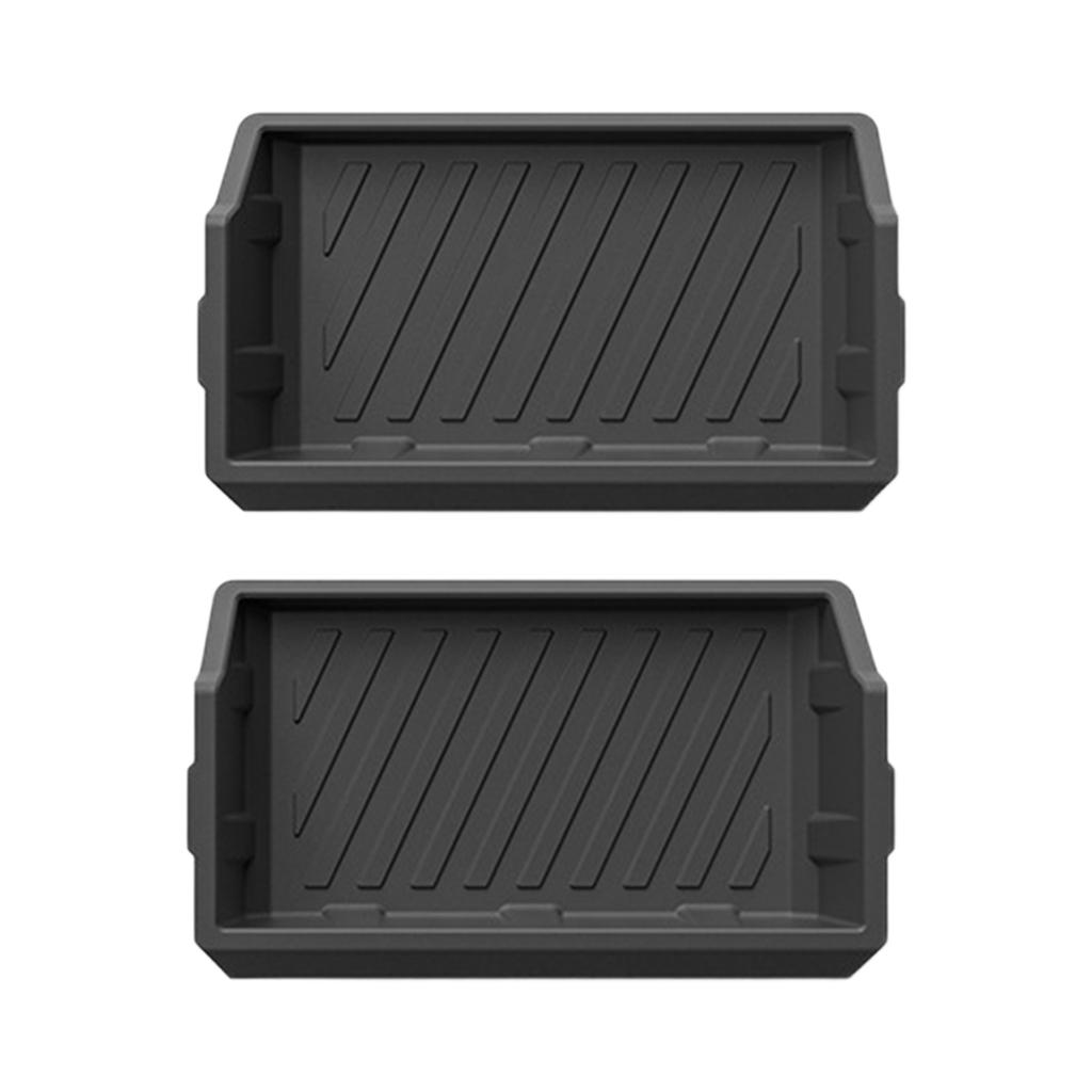 Pack of 2 Silicone Hide Storage Tray Box Under Seat Organizer for 2023-2025 Waterproof Quick Installation