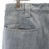VINTAGE 70s Striped Pattern Pants Gray Men's Used