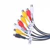 1/2 stk. Mikrofon 20-pins RCA-kabel Bilradio 3,5 mm Mikrofon Subwoofer-ledninger til Android Stereo Output Subwoofer-sæt