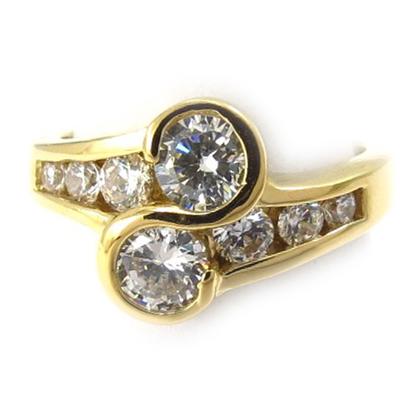 Weißvergoldeter „Aphrodite“-Ring