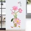 Chinese Style Lotus Flower Wall Stickers Home Decor 3d Wallpaper Large Wall Decals Living Room Wall Decor 2026 Christmas
