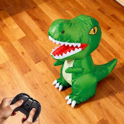 Electric Dinosaur Toy Inflatable Musical Automatic Inflation Deflation Degree Rotation Function