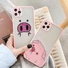 Bumper Phone Case For iPhone 16 12 11 14 13 15 Pro Max 16 7 8 Plus SE2020 X XR XS Cute Cartoon Pig Camera Protection Back Cover