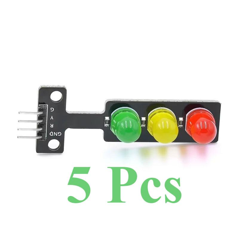 5~100Pcs LED Traffic Light Module 5V Light Emitting Module Electronic Learning Building Block Programming Single Control Board