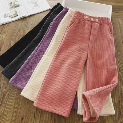 Samtgefütterte Cordhose mit weitem Bein für Mädchen – Stilvoll und gemütlich für Herbst/Winter 2021