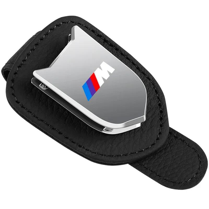 Car Sunglasses Holder Car Metal Leather Clip For Bmw M M3 M5 Performance E36 E46 E39 E53 E90 E60 E61 E93 E87 F10 X1 X3 X5