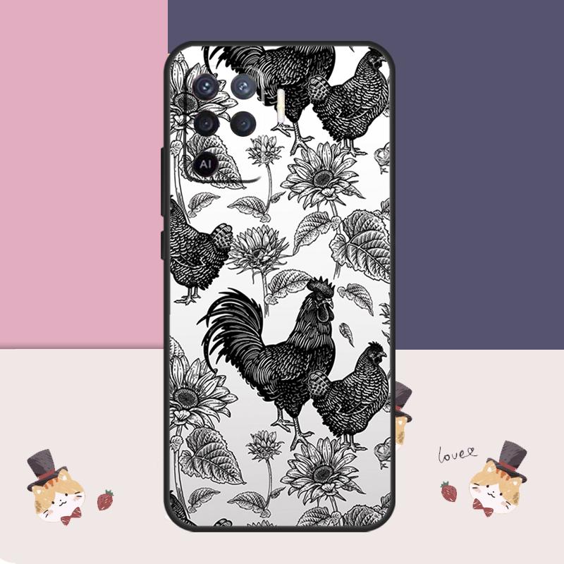 

Chicken Pattern Case For Oppo A38 A58 A78 A98 A54 A74 A94 A18 A57 A17 A77 A80 A60 A40 A96 A76 A16 A15 A5 Pro For OPPO A15