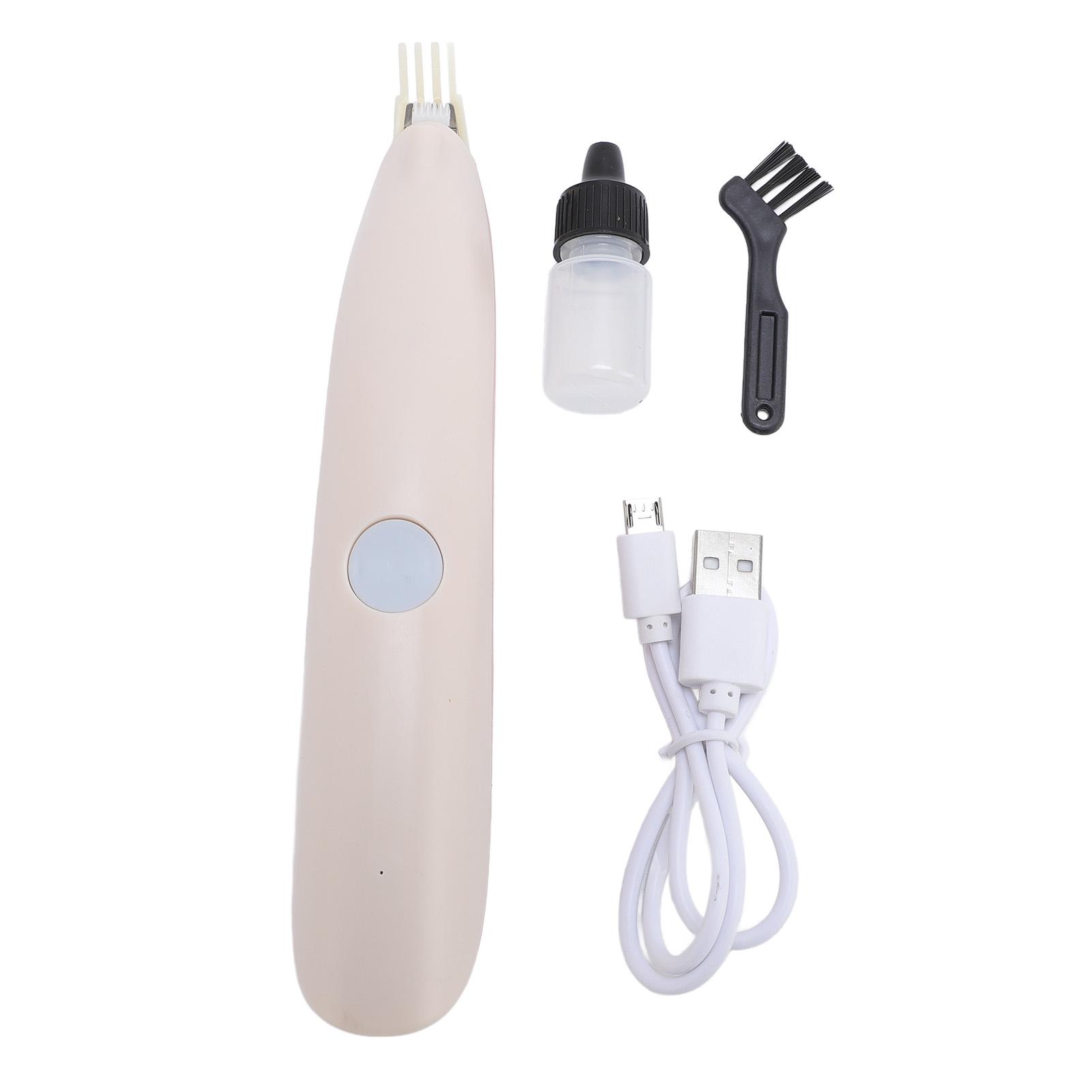 

Машинка для стрижки собак Перезаряжаемая Низкий уровень шума 2 скорости регулируемая Встроенный свет Беспроводная Стрижка шерсти домашних животных розовый