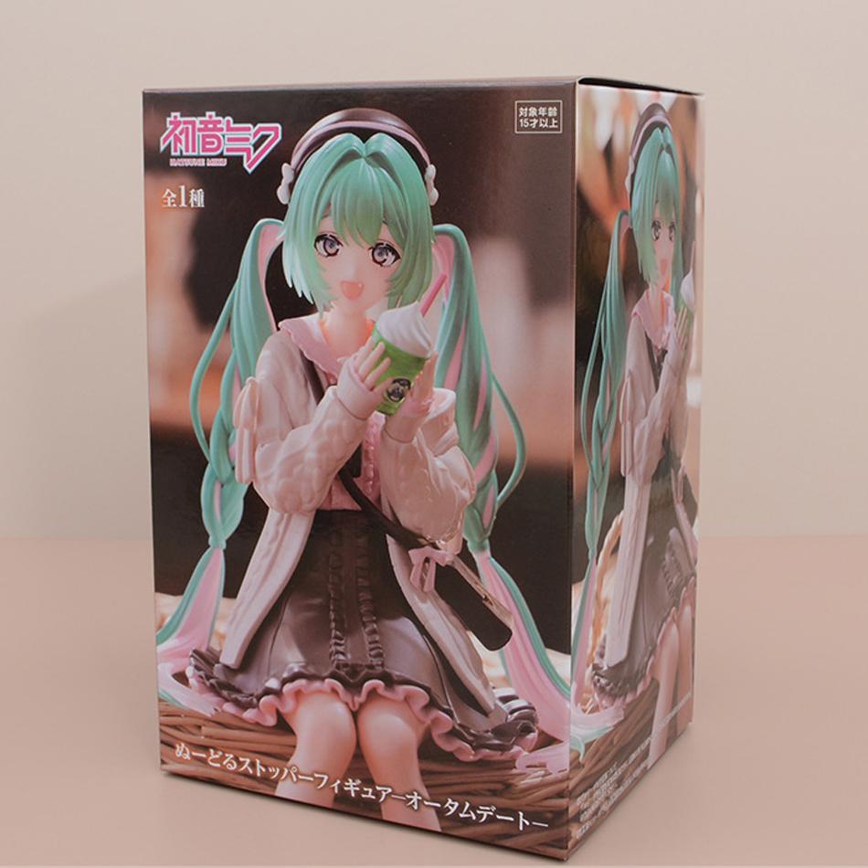 15cm Anime Figure Hatsune Miku Morning Glory Fairy Noodle Stopper Miku Action Figure PVC Collection Model Ornament Toys Gifts