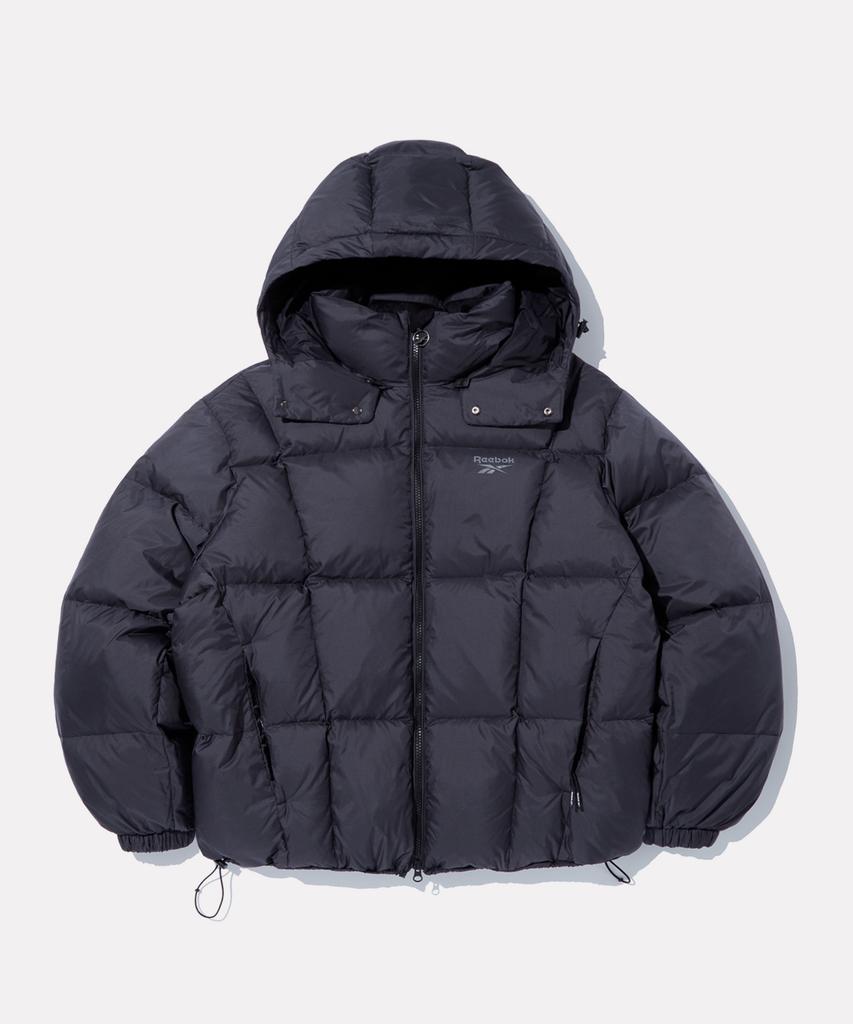 Reebok Pump Hooded 2-Way Down Jacket - Black