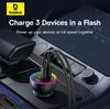 Baseus Car Charger Super Fast Charge 152W Charging Set Cigarette Lighter Converter One to Three Laptop Chargers