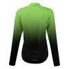 Women's Gradient Cycling Suit Long Sleeved Cycling Top With 3 Back Pockets, Breathable, Quick Drying, Moisture Wicking And Reflective S