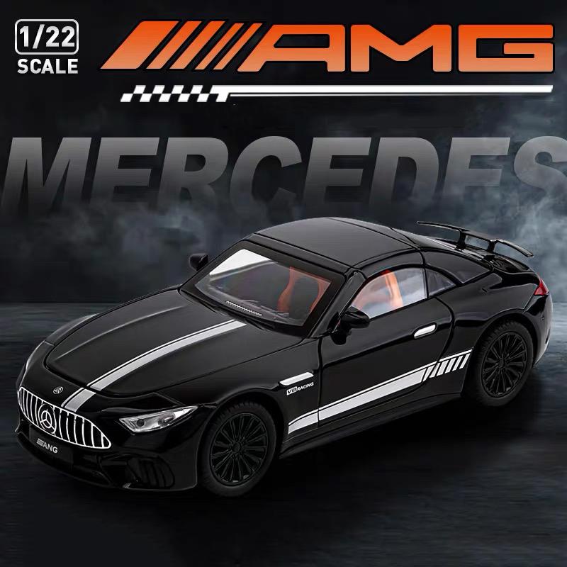 New 1/22 Benzs SL63 Supercar Alloy Model Car Toy Diecasts Metal Casting Sound and Light Car Toys for Children Vehicle