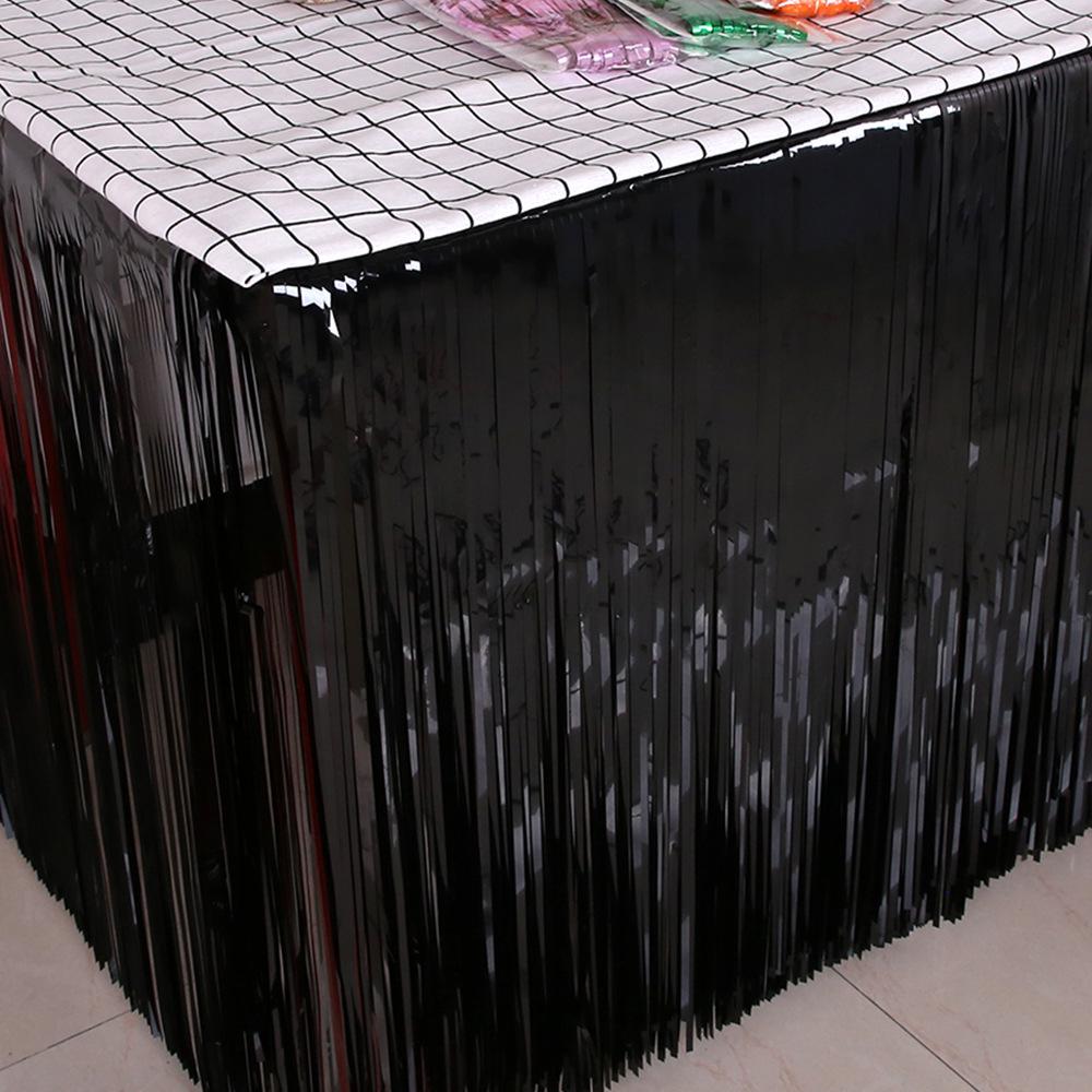 Rain Curtain Fringe Table Skirt for Party or Dining Table Decoration