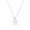 Stainless Steel Shell Letter Necklace For Women European And American Style Fashion Jewelry Wholesale