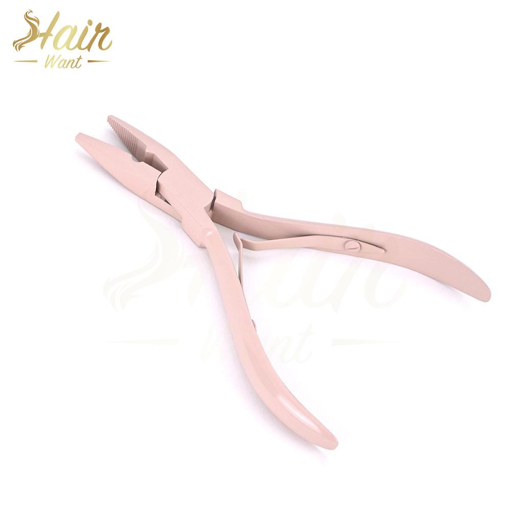 Hair Extension Pliers Stainless Steel Micro Beads Link Closer Microlinks Pliers for Hair Tinsel Feathers Extensions