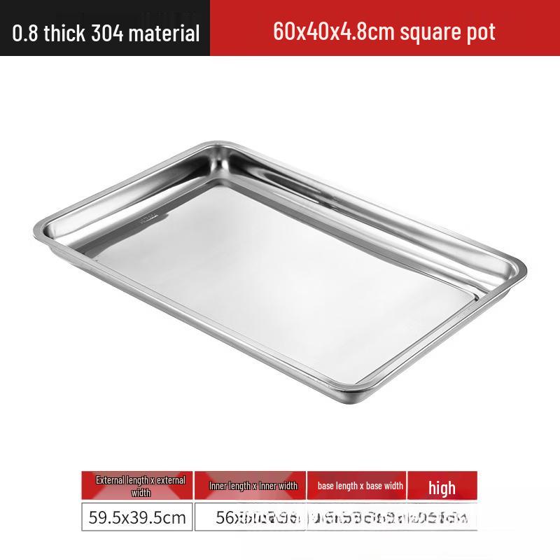 Deep Square 3-Compartment Serving Tray
