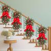 Hot Selling Inverted Water Drop Christmas Tree with Lights - Mixed PE Hanging Branch, Vine, and Wreath.