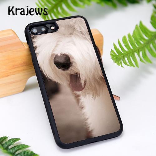 Krajews Old English Sheepdog Shaggy puppy Phone Case For iPhone 17 Air 16 15 14 plus 11 12 13 Pro Max cover coque