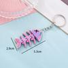 Creative Realistic 3D Printed Gradient Color Shark Keychain Pendant Lightweight Backpack Decoration Accessories Kids Toys Gifts