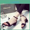 Premium Quality New Summer Women Sandals Open Toe Flip Flops Thick Heel Korean Style Gladiator For Effortless Style