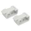 2PCS RV Curtains Clips High Hardness White Side Curtain Hold Down Holdback Retainer for Campers Buses