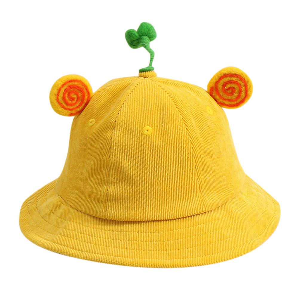 Autumn Winter Boys Girls Corduroy Hat Solid Color Cartoon Animal Design Hat