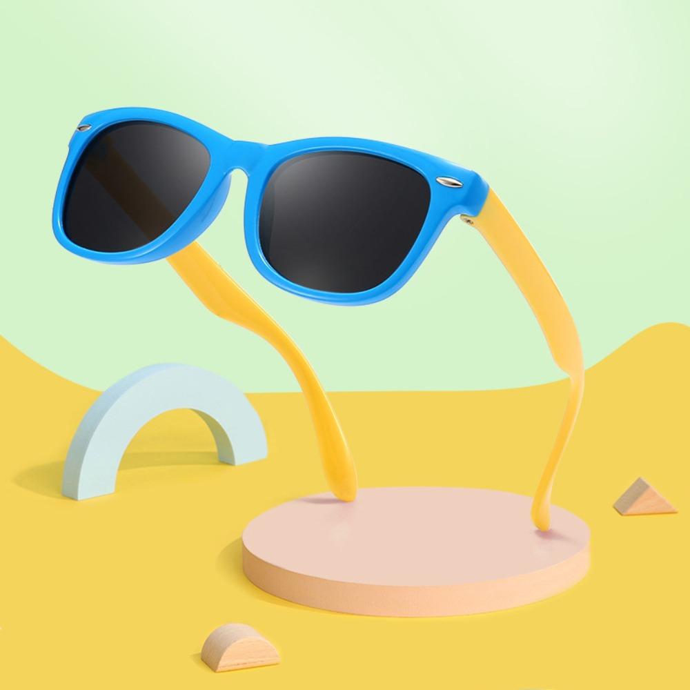 Leichte Kinder Sonnenbrille TAC Großrahmen Brille Mode Polarisierte Sonnenbrille Seaside Strand