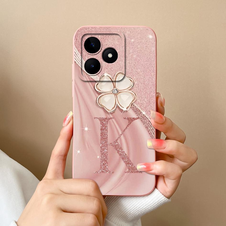 Für Realme C53 C25 C25S C25Y C30 C30S C31 C33 C35 C51 C61 C55 C65 C67 C75 4G 5G Handyhülle Kreatives Buchstabenmuster Weiches Silikongehäuse Für OPPO Capa