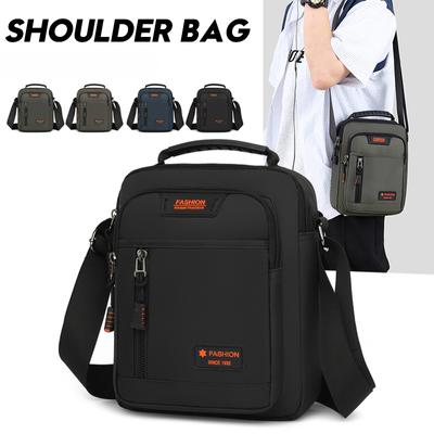 Male Oxford Shoulder Bags Men Crossbody Bags Messenger Bags Man Handbags for Travel Casual Large Satchel Phone Bag