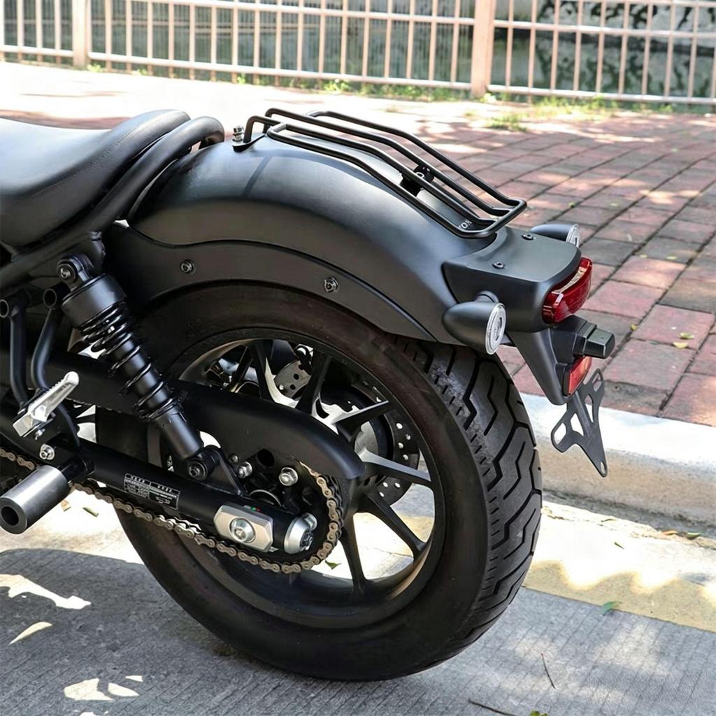 Honda CM300/CM500 Cruiser Motorcycle Rear Luggage Rack - Easy Install, No Modifications Needed