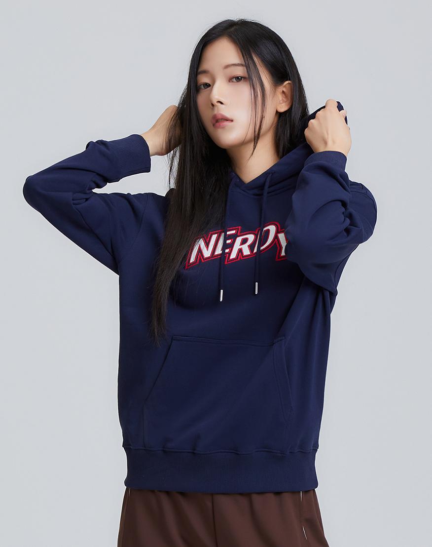 Ndy Zigzag Logo Pullover Hoodie (Black/Navy/Brown) Black Navy Brown/Xs