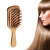 Bamboo Paddle Hair Brush Ergonomic Detangling Smoothing Massage Cushion Hair Brush Styling Tool