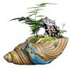 Large Unglazed Breathable Ceramic Succulent Pot for Asparagus Fern & Coin Grass - Creative Coarse Pottery Design