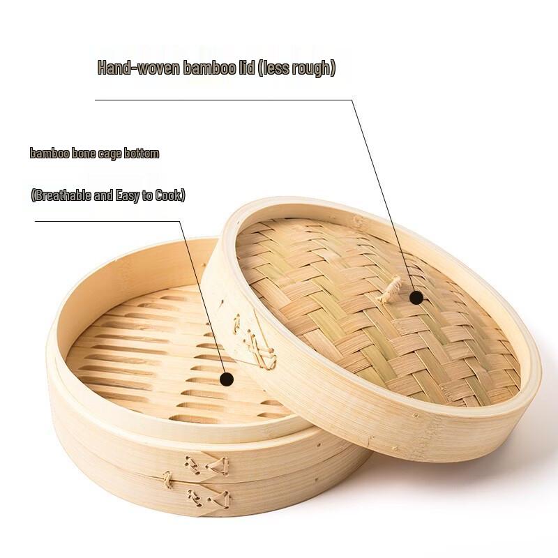 Handmade Bamboo Steamer Basket Set