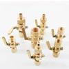 BSPP 1/8 1/4 3/8 1/2 3/4 Brass Two-way Cock Feamle Male Thread Cock  Valve Pressure Gauge Flexible Joint Welding Switch Marine