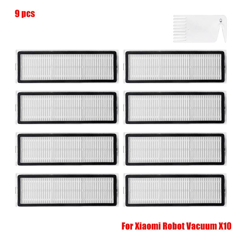 Main Side Brush Hepa Filter Mop Cloth Dust Bag For Xiaomi Robot Vacuum X10 Robot Vacuum Cleaner Parts Replacement Accessories