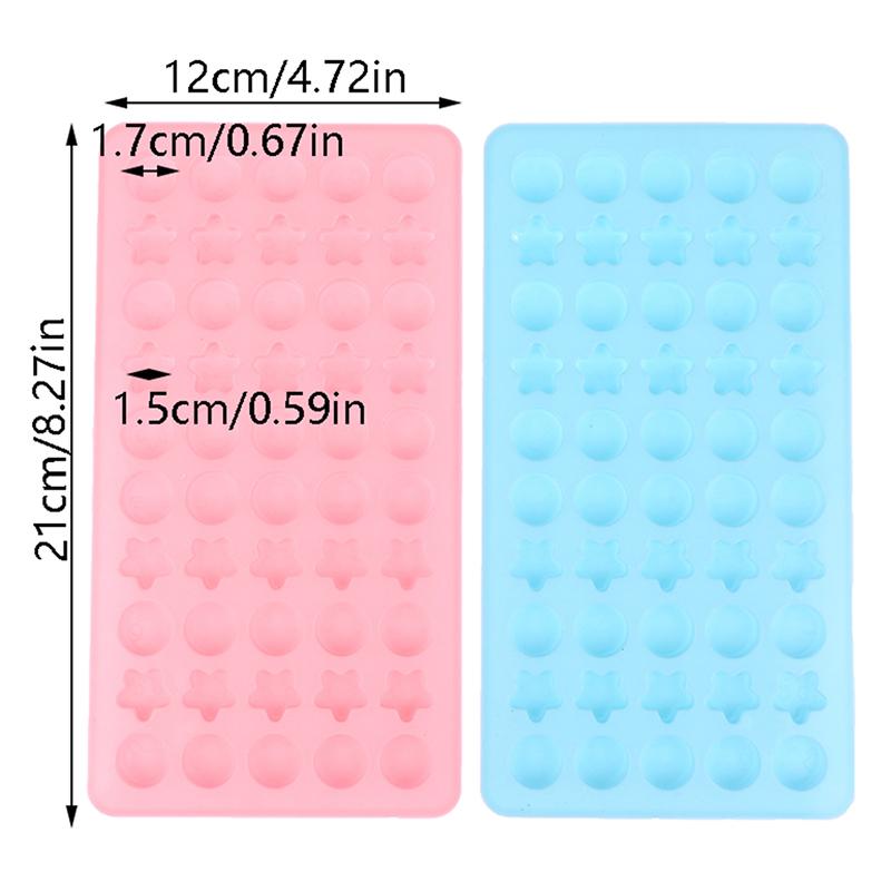 Mini Pentagram Silicone Chocolate Mold Jelly Block Bar Mold Kitchen Baking