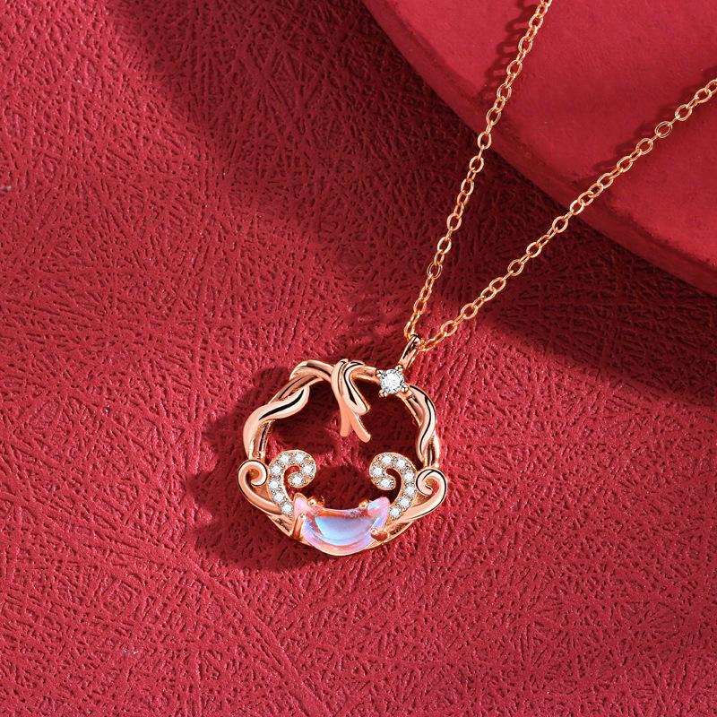 

Ожерелье Жуи Сянлун Женское Новое Китайское Ожерелье в Китайском Стиле Ожерелье Года Рождения