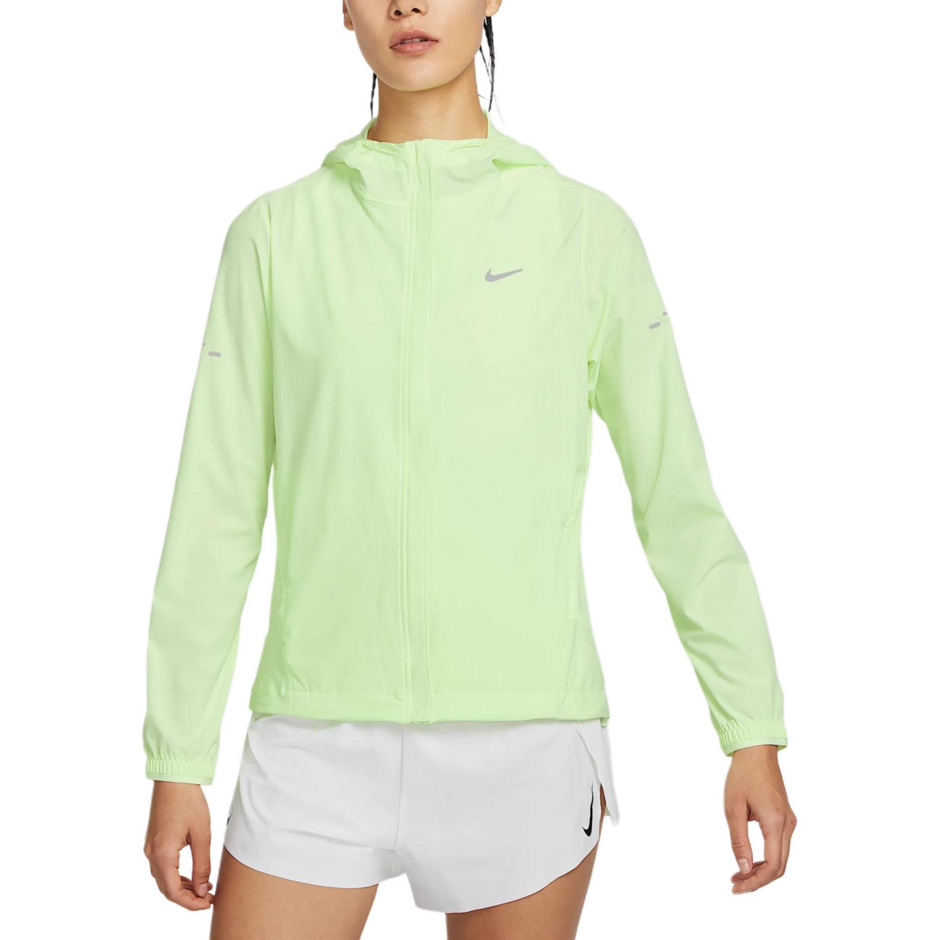 

Nike Logo Hooded Zip-Up Long Sleeve Jacket Women jackets Yellow HQ0651-701 XL