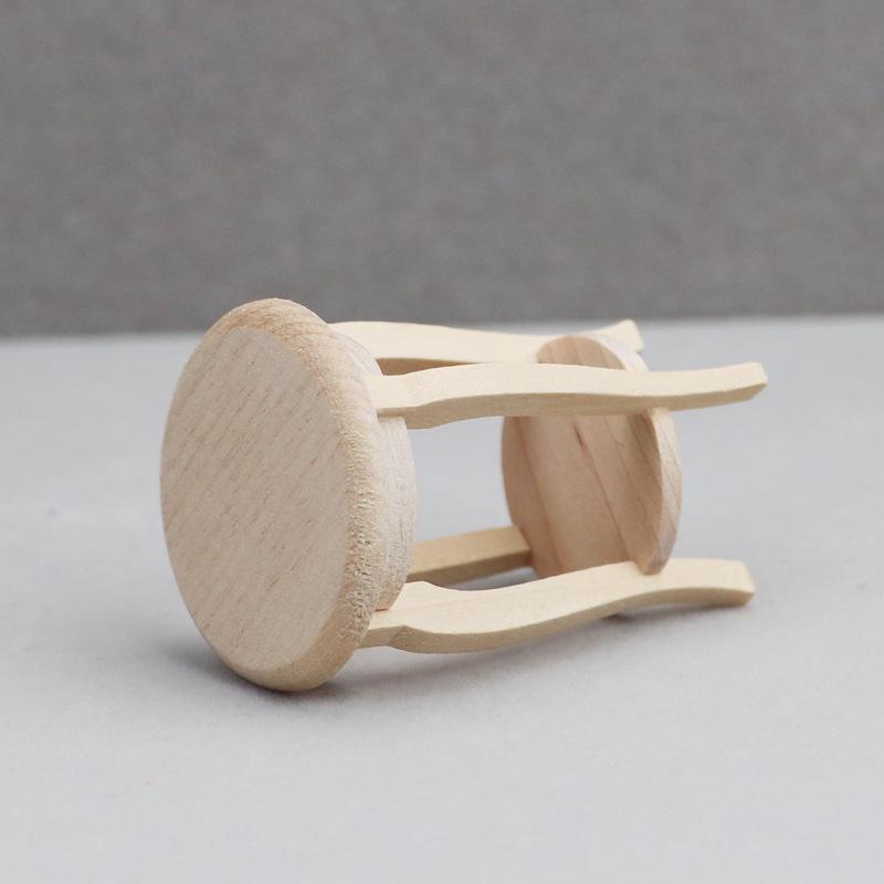 1/12 Scale Miniature Wooden Bonsai Stool Model Ornament - DIY Miniature Photography Props- Seasonal Decor - Perfect Gift