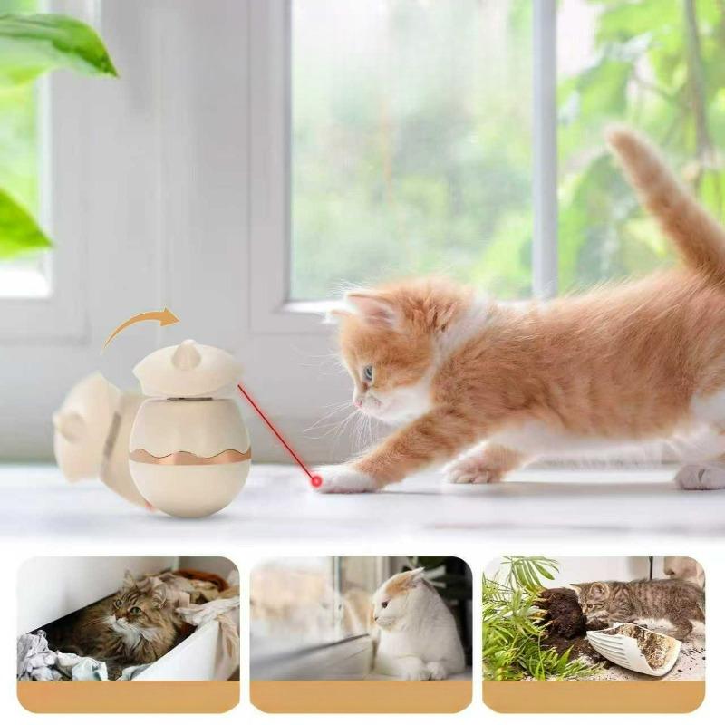 Automatic Laser Cat Toy Intelligent Sensing Infrared Cat Toys Electric 360° Rotation Interesting Design Pet Products Supplies