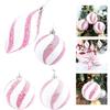 Aesthetic Set of Six Plastic Pink Sequin Balls Measuring Eight CM Each